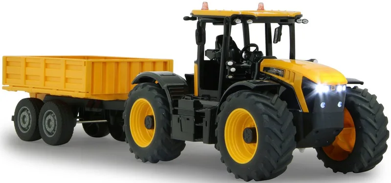 RC voertuig Landbouwvoertuigen - 405305 RC Tractor JCB Fastrac met Kieptrailer - 2,4GHz RC Model Kant en Klaar - 1:24 van Jamara in Geel – productfoto 3 van 5