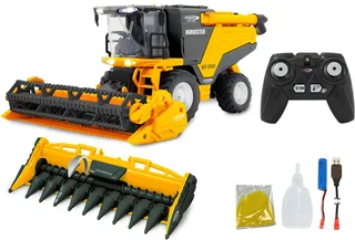 Véhicule agricole RC 405310 Moissonneuse-batteuse RC MT-1000 pour blé et maïs avec fumée et grains de jeu, 2,4GHz, prêt à rouler, 1:24 de Jamara en Jaune – photo du produit 3 sur 5
