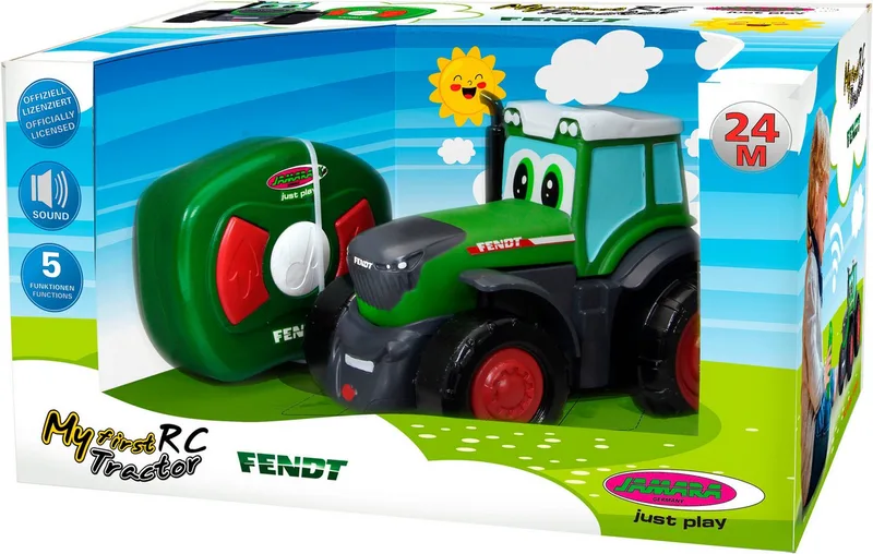 RC voertuig Landbouwvoertuigen - 405320 My First RC Tractor Fendt met geluid - 17,6cm - 2,4GHz RC Model Kant en Klaar van Jamara in Groen – productfoto 2 van 5