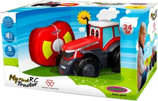 RC voertuig Landbouwvoertuigen - 405321 My First RC Tractor Massey Ferguson met geluid - 17,6cm - 2,4GHz RC Model Kant en Klaar van Jamara in Rood – productfoto 2 van 5