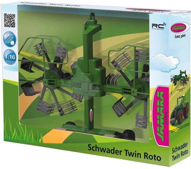 Spielfahrzeug-Anhänger Schwader Twin Roto für Fendt 1050, für RC-Traktor von Jamara in Mehrfarbig – Produktfoto 2 von 5