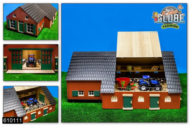 Bauernhaus mit Stall 1:32 von Kids Globe – Produktfoto