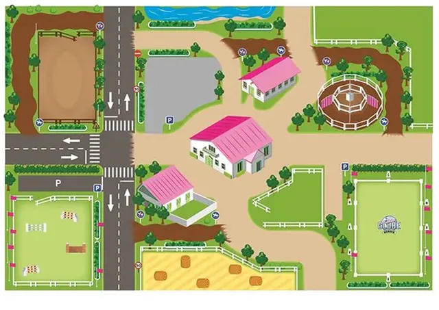 Speelkleed Paarden Manege XXL