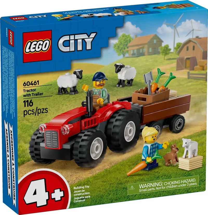 LEGO® City 60461 Traktor mit Anhänger Konstruktionsspielsteine de LEGO en Multicolore – photo du produit