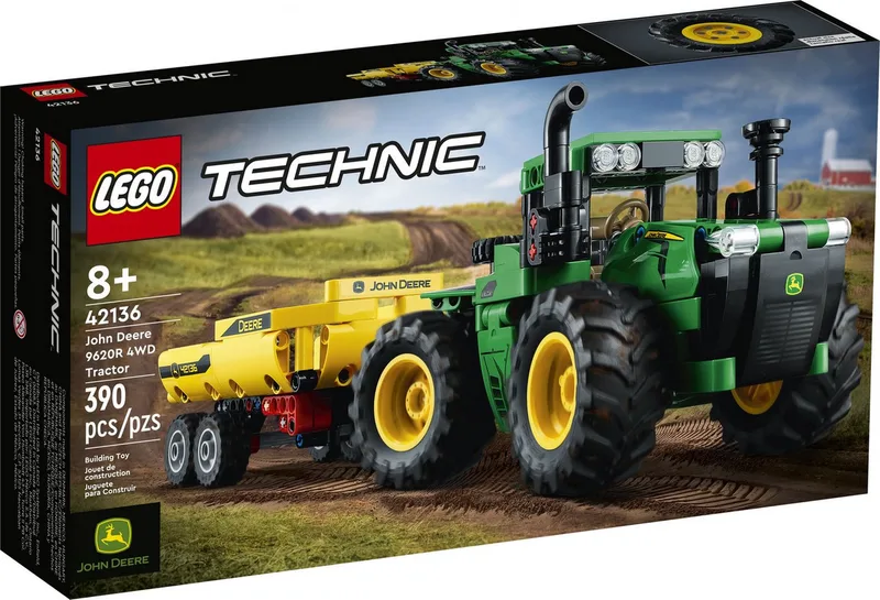 LEGO® Technic 42136 John Deere 9620R 4WD Tractor Konstruktionsspielsteine, (390 St) de LEGO – photo du produit