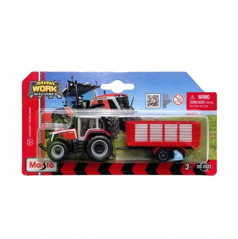 Rode Ferguson Traktor met Aanhanger - Speelgoed voor Kinderen by Maisto in Red – product photo