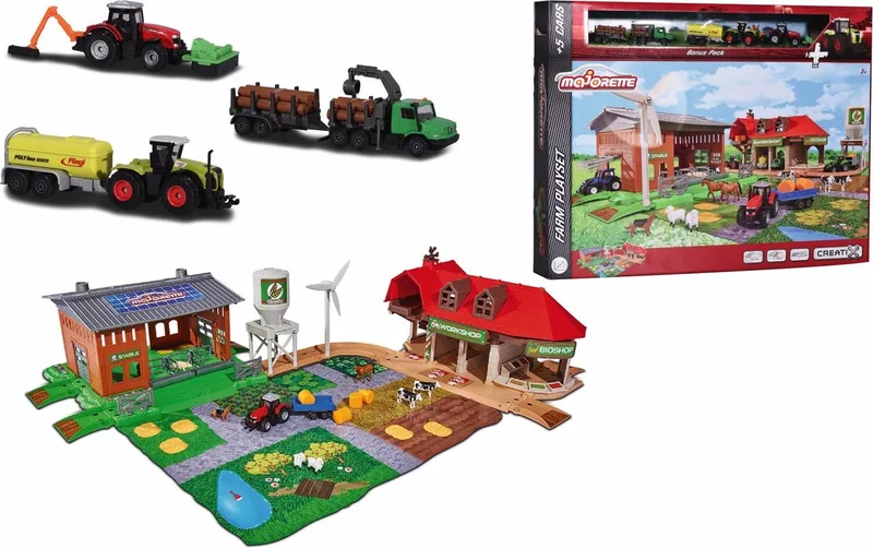 Creatix - Boerderij + 5 Vehicles by Majorette in Multicolour – product photo