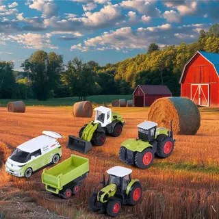 Geschenkdoos 5 model tractor's Claas - Die cast schaal 1:64 - 8503105002 von Majorette in Mehrfarbig – Produktfoto 6 von 6