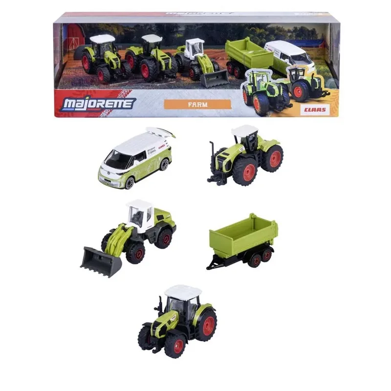 Geschenkdoos 5 model tractor's Claas - Die cast schaal 1:64 - 8503105002 von Majorette in Mehrfarbig – Produktfoto 2 von 6