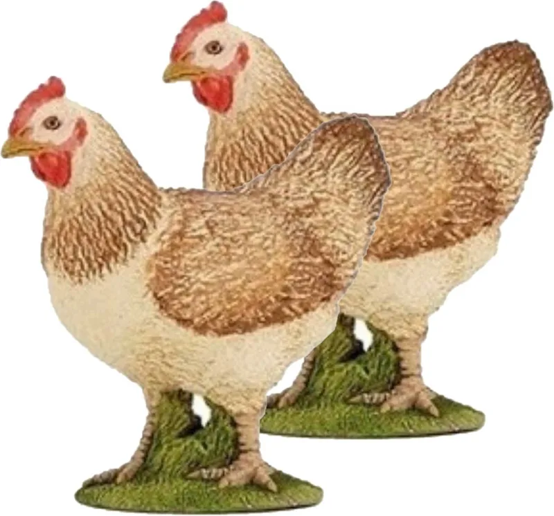 boerderijdier kip - 3x - plastic - 14.5 cm - speelgoed figuur by Papo in Multicolour – product photo