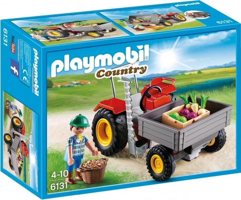 70495 / 6131 Tractor met Laadbak by Playmobil in Multi – product photo