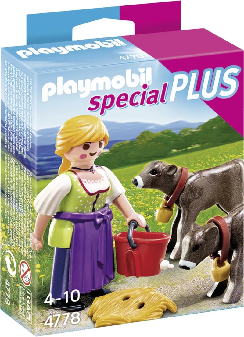 Boerin met kalfjes / Eleveuse avec veaux by Playmobil in Multi colour – product photo