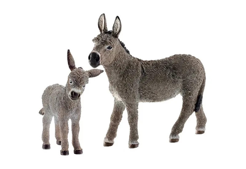 Spielfigur 13746 13772 Farm World 2er Set Esel + Eselfohlen van Schleich – productfoto