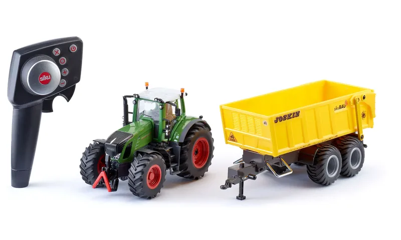Control-Set Fendt-tractor met Joskin-aanhangwagen + accessoires fra Siku – produktbillede