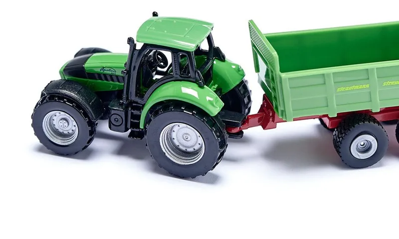 DEUTZ-FAHR with universal Strautmann manure spreader – 1673 fra Siku – produktbillede 3 af 5