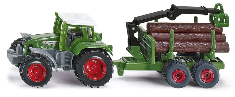 Fendt mit Forstanhänger – 1645 von Siku – Produktfoto
