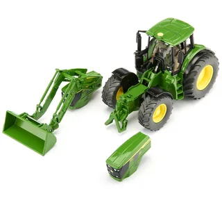 siku John Deere 6M 220 mit Frontlader – 3666 · 1:32 fra Siku – produktbillede 1 af 4