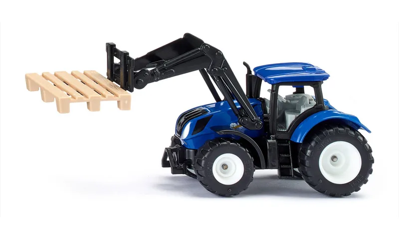 New Holland mit Palettengabel und Palette – 1544 von Siku – Produktfoto