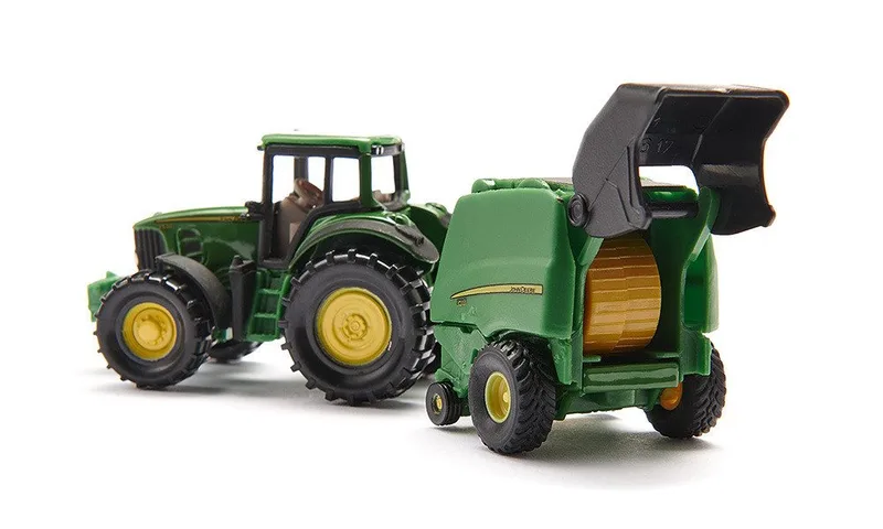 John Deere Traktor mit Ballenpresse – 1665 von Siku – Produktfoto 2 von 5