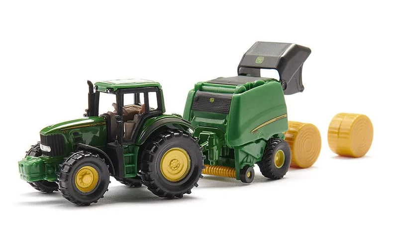 John Deere Traktor mit Ballenpresse – 1665 von Siku – Produktfoto 3 von 5