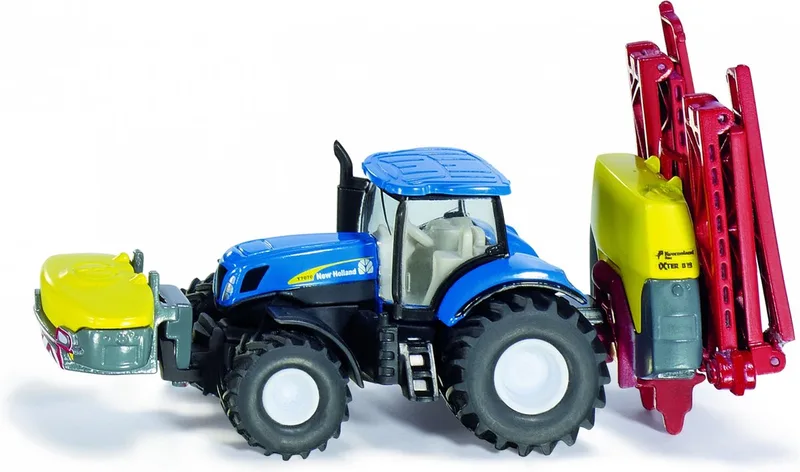 New Holland tractor with Kverneland crop sprayer, blue (1799) von Siku in Rot – Produktfoto