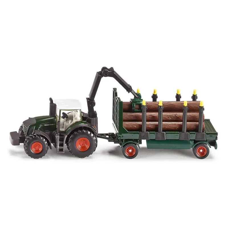 SIKU 1861 1:87 Traktor mit Holzanhänger van Siku – productfoto