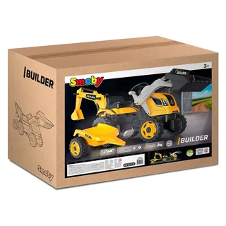 Builder Max tractor + trailer de Smoby en Jaune – photo du produit 4 sur 6