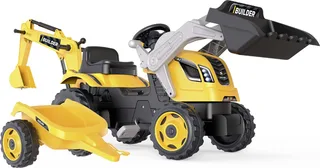 Builder Max tractor + trailer de Smoby en Jaune – photo du produit 1 sur 6