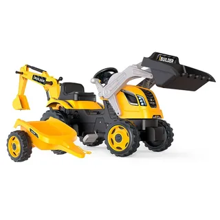 Builder Max tractor + trailer de Smoby en Jaune – photo du produit 2 sur 6