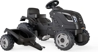 Farmer XL Black tractor + trailer von Smoby in Schwarz – Produktfoto 1 von 6