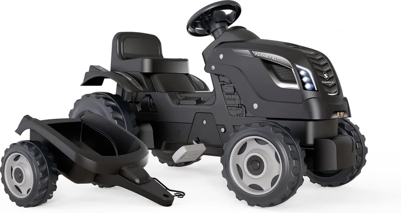 Farmer XL Black tractor + trailer von Smoby in Schwarz – Produktfoto 1 von 6