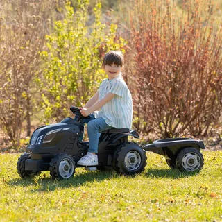 Farmer XL Black tractor + trailer von Smoby in Schwarz – Produktfoto 4 von 6