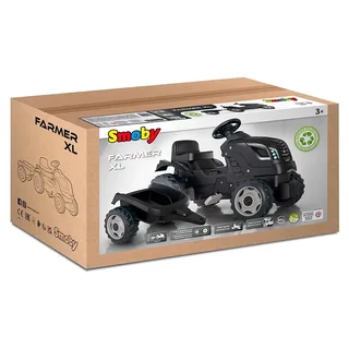 Farmer XL Black tractor + trailer von Smoby in Schwarz – Produktfoto 3 von 6