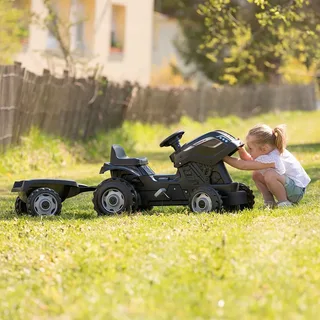 Farmer XL Black tractor + trailer von Smoby in Schwarz – Produktfoto 6 von 6