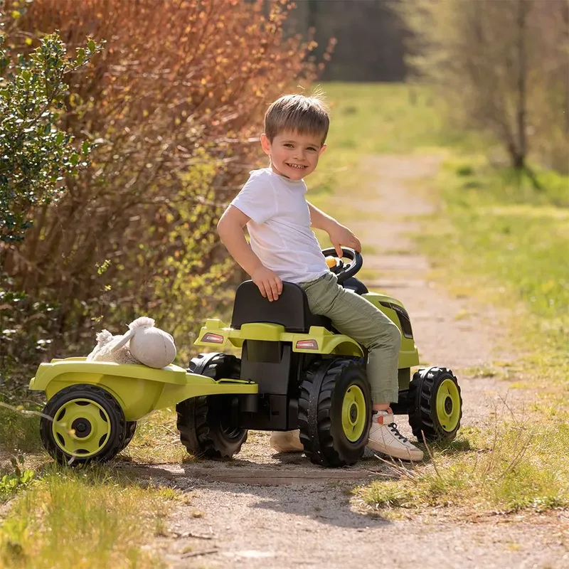 Farmer Xl Green Tractor - Aanhangwagen - Traptractor - Vanaf 3 jaar von Smoby in Grün – Produktfoto 4 von 5