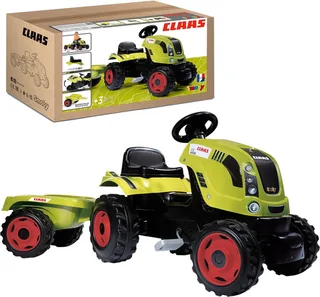 Traptractor - Claas Farmer Xl Traktor + Aanhangwagen von Smoby in Grün – Produktfoto 1 von 6