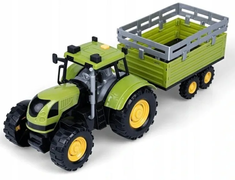 Tractor met Aanhanger - Licht & Geluid van Teamsterz in Grijs – productfoto