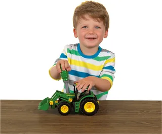 Tracteur jouet John Deere avec chargeur frontal de Theo Klein en Vert – photo du produit 2 sur 5