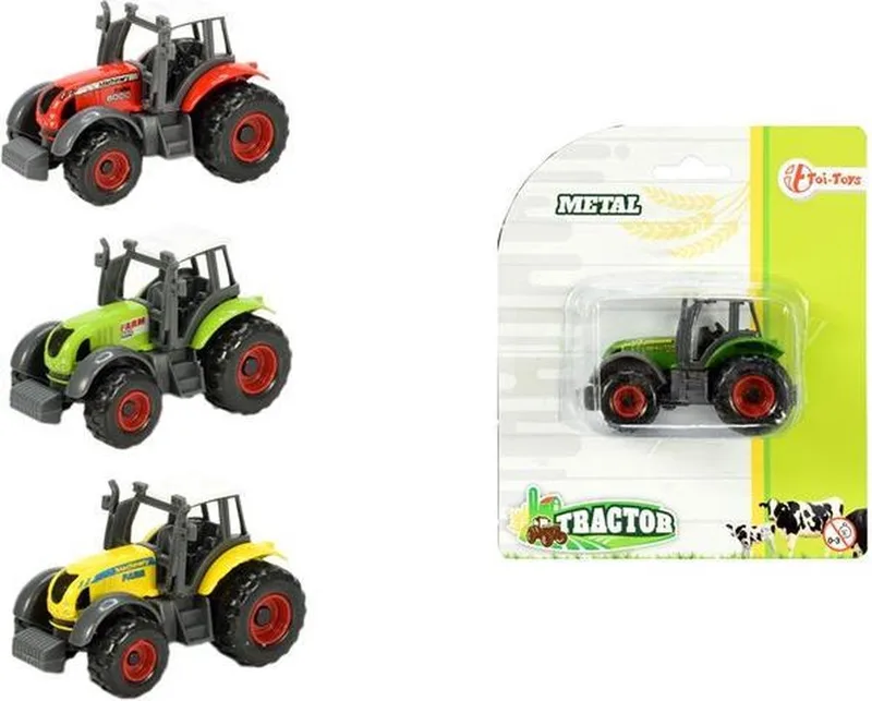 Die-cast Boerderij tractor (1 stuk) assorti från Toi-Toys i Röd – produktbild