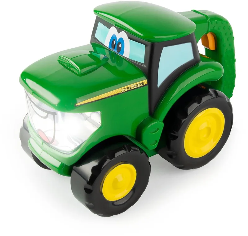 Johnny Duwtractor met zaklamp - John Deere - 2-in-1 tractor en zaklamp van TOMY in Groen – productfoto