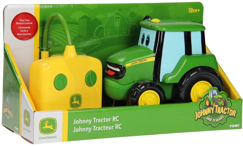 RC Johnny Tractor - John Deere - RC voertuig - Bestuurbare Tractor by TOMY in Green – product photo 1 of 2