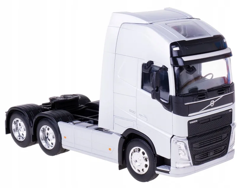 Volvo FH 500 Trekker Metaal 1:32 3 Assen fra Welly i Sølv – produktbillede