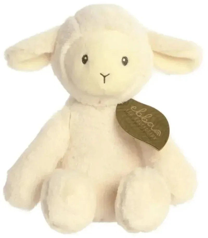 Ebba Eco - Knuffel Laurin Lam - 32 cm van Aurora in Crème – productfoto