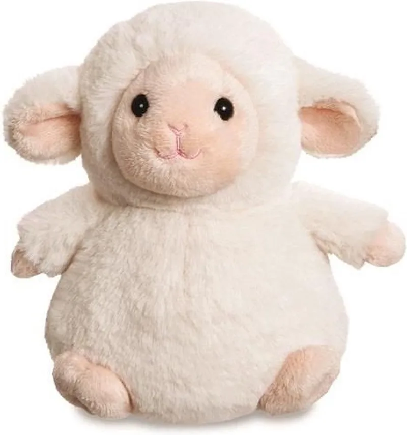 Knuffel - Cuddle Pals - Lammetje - 18 cm von Aurora in Creme – Produktfoto