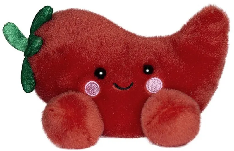 Knuffel - Palm Pals Chili Peper - 13 cm fra Aurora i Rød – produktbillede