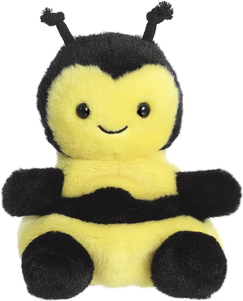Palm Pals Bij Knuffel - 13 cm från Aurora i Gul – produktbild