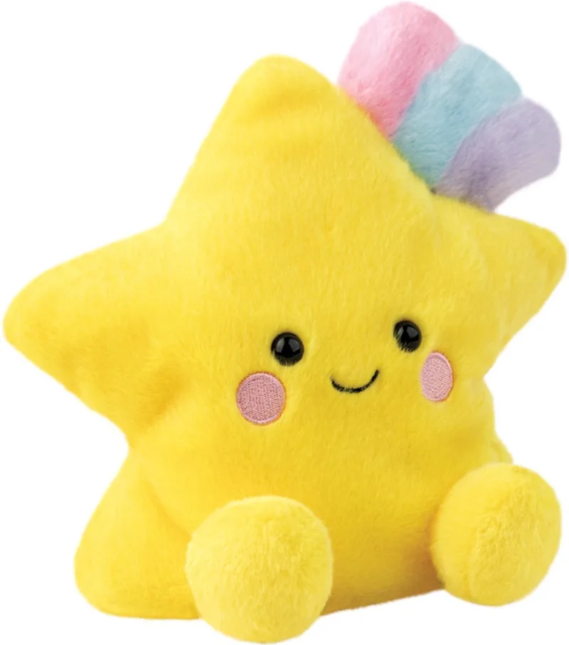 Palm Pals Collection Pisces Star Medum| Aurora Plushies | Sterren Knuffel | Palm Pals Collectie | Pisces Ster | Vissen Set | Regenboog | | Beste Vriendjes | Knuffels Speelgoed Kinderen de Aurora en Jaune – photo du produit
