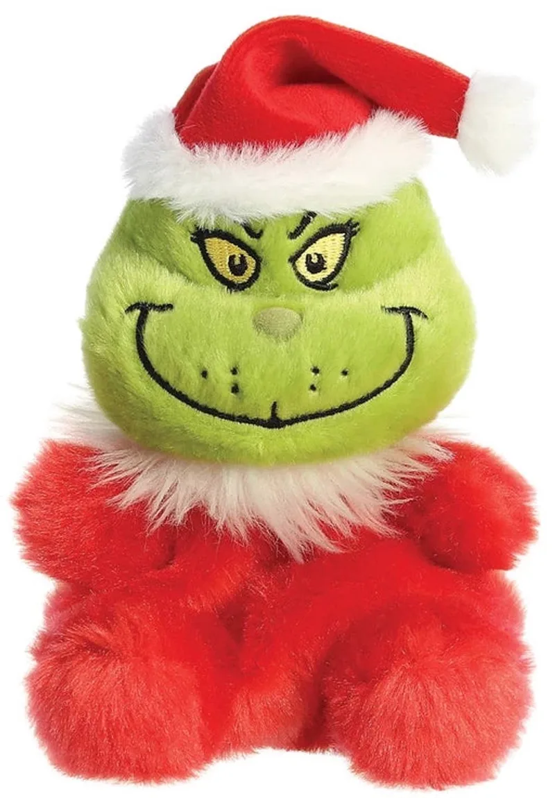 Palm Pals Grinch Kerstman - Knuffels van Aurora in Groen – productfoto