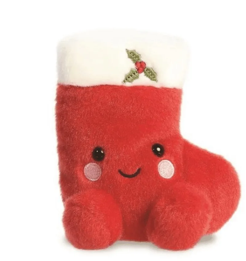 Palm Pals Kerstsok - Knuffels van Aurora in Meerkleurig – productfoto