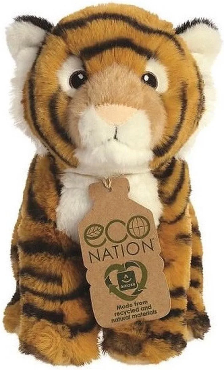 Pluche dieren knuffel bengaalse tijger - 24 cm - bruin - Knuffeldieren - tijgers speelgoed von Aurora in Mehrfarbig – Produktfoto